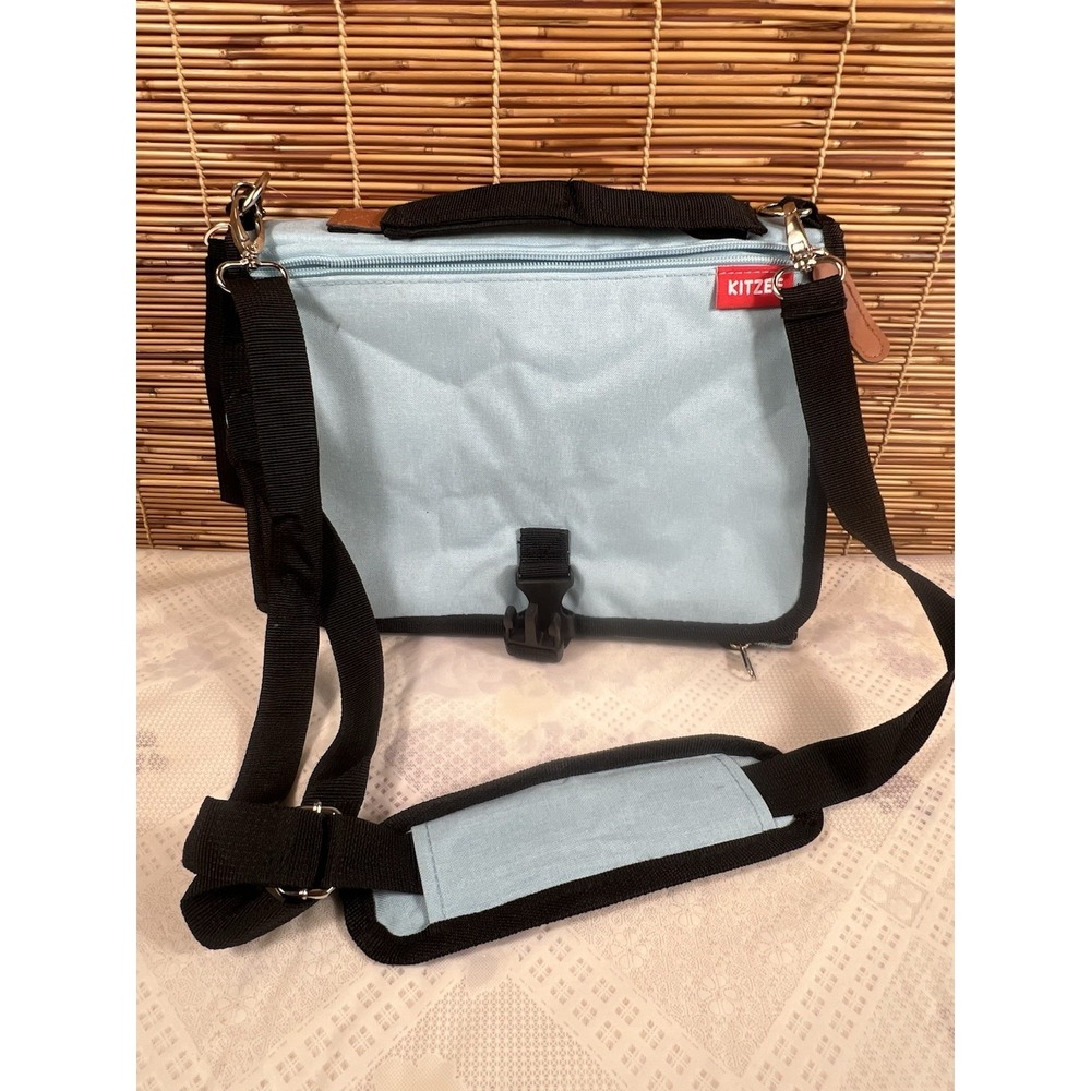 NEW KITZEE Blue  Portable Bany Changing Station Bag —blue